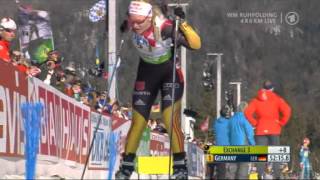 Biathlon WM Frauenstaffel holt Gold [upl. by Jonas]