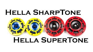 Hella Sharptone vs Hella Supertone Sound Comparison [upl. by Harty]