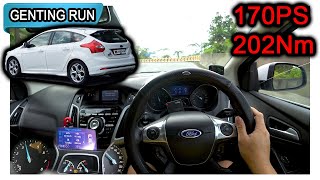 Part 22  MK3 Ford Focus 20L Sport  Malaysia POV Genting Run 冲上云霄 CC Subtitle [upl. by Suravart]