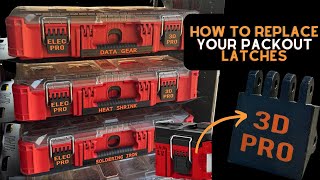 How to replace your MILWAUKEE PACKOUT latches with custom 3D printed latches [upl. by Sixela270]