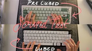 Unlubed vs Lubed  GMK 67  CIY Sakura Switches  KTT Kang White V3 Switches  Soundtest [upl. by Amoritta]