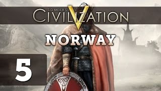 Civilization 5 Deity Fractal Madness with Norway  Part 5 [upl. by Salomone]