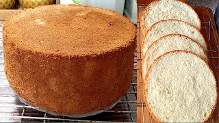 Vanilla Sponge Cake Recipe  Sponge Cake Recipe  Simple Vanilla Cake [upl. by Trebleht865]