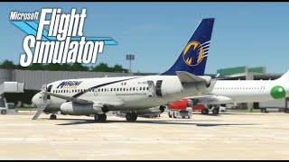 FLIGHT SIMULATOR 2020 Boeing 737200 TEST WITH WORKING ANIMATIONS FS2020 TEST 2 MAGNICHARTERS MID [upl. by Aihsele430]