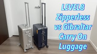 LEVEL8 Zipperless vs Gibraltar Carry On Luggage [upl. by Sonny]