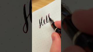 I Tried Fountain Pen Calligraphy Calligraphy [upl. by Eigla]