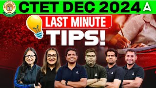 CTET DEC 2024  ctet preparation 2024  CTET Last Minute Tips [upl. by Zea]