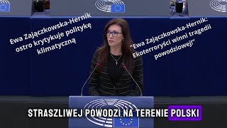 quotEwa ZajączkowskaHernik Ekoterroryści winni tragedii powodziowejquot [upl. by Ahsirak]