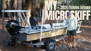 My Micro Skiff Walkthrough  2024 Fishing Setups Tour [upl. by Eceinahs]