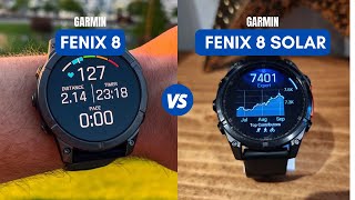 Garmin Fenix 8 vs Garmin Fenix 8 Solar [upl. by Natsyrt]