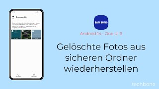 Gelöschte Fotos aus sicheren Ordner wiederherstellen  Samsung Android 14  One UI 6 [upl. by Asinla242]