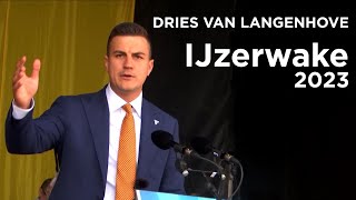 Dries Van Langenhove speecht op IJzerwake 2023 [upl. by Adai]