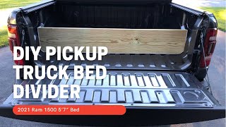 How To Make A Pickup Bed Divider [upl. by Suolevram135]