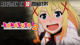 🔷 KONOSUBA  TEMPORADA 2  Resumen en 10 Minutos más o menos [upl. by Yenahpets999]