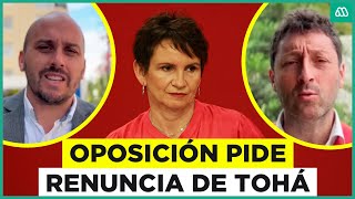 ¿Acusación constitucional Oposición pide la renuncia de Ministra Tohá por crisis de seguridad [upl. by Hartley]