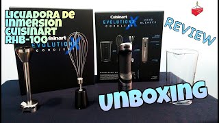 BATIDORA DE INMERSION CUISINART RHB100  Unboxing y Review [upl. by Macmullin]