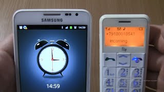 Incoming call amp Ringing alarms at the Same Time Samsung Galaxy Note 1FLY Ezzy 2 [upl. by Krein]