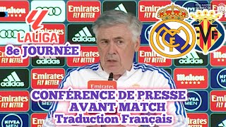 pressconference dAncelotti avant le match vs villareal en liga realmadrid vinijr mbappe [upl. by Acillegna]