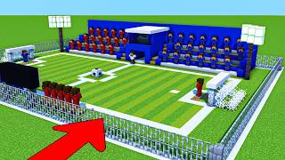 How To Build a Football Field In Minecraft [upl. by Roxane215]