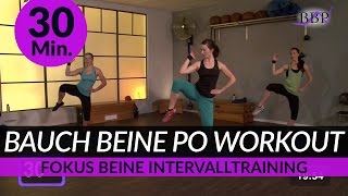 30 Min Bauch Beine Po BBP Workout to tune your Legs and Glutes [upl. by Kuhlman]