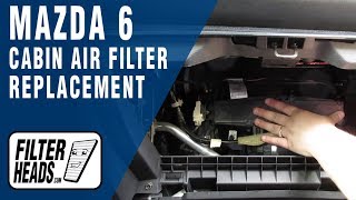 How to Replace Cabin Air Filter 2010 Mazda 6 [upl. by Xeno635]