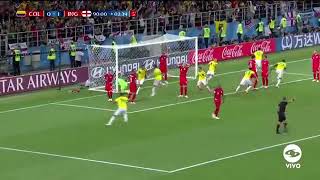 El Gol de Yerry Mina ⚽  Recuerdo  Colombia 🇨🇴 Inglaterra🇬🇧 [upl. by Xonel]