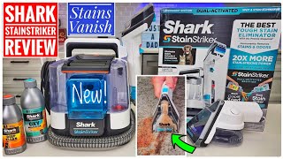 Shark StainStriker Portable Carpet amp Upholstery Cleaner PX201 Review Works Great [upl. by Anoet]