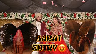 BARAT THEMED ENTRY 😍  BRIDAL entrance♥️ MAHZEE Wedding  Mahrukh’s vlogs [upl. by Allecram771]