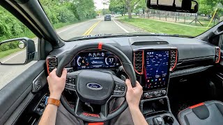 2024 Ford Ranger Raptor  POV First Drive Binaural Audio [upl. by Anivlis]