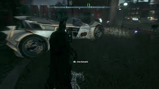 Taking out a militia checkpoint with the Batmobile Batman Arkham Knight [upl. by Dnomsad573]