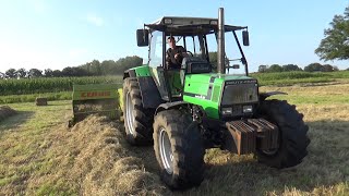 DeutzFahr amp Claas baling hay [upl. by Onivla]