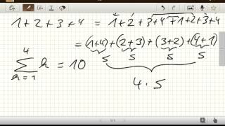 Gauss Summenformel logische Herleitung [upl. by Aneerbas]