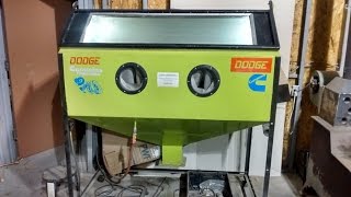 The best homemade tool every shop needs DIY Abrasive Blasting Cabinet [upl. by Atirb]