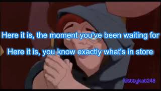 Topsy Turvy  The Hunchback of NotreDame  Karaoke Version [upl. by Oretos]