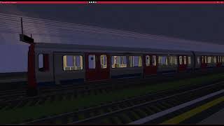 london underground s8 stock metropolitan line in minecraft [upl. by Wyon918]