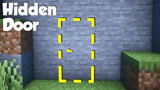 Minecraft How to build a Hidden Door easy [upl. by Carola]