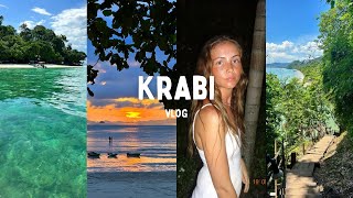 krabi vlog  sunset boat trip monkey hike amp snorkelling [upl. by Nies718]