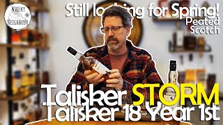 Talisker Storm Scotch Review with a Taste of Talisker 18 Year Old Single Malt [upl. by Draned]