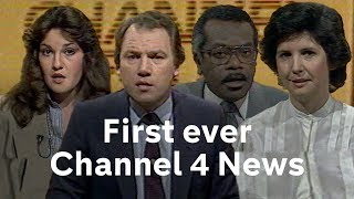 Channel 4 News’ first ever transmission from 1982 [upl. by Ikkim]