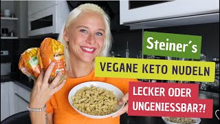 Steiner´s Low Carb KETO Nudeln bei dm Den Hype wert Let´s try lowcarb ketomeals veganfood [upl. by Icram]