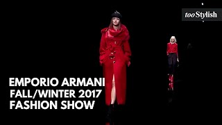 Emporio Armani  Fall Winter 201718 Womens Fashion Show 4K  tooStylish [upl. by Atnad]