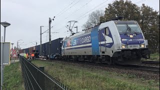 Nice Tank Containers Freight Train Carried Argon Nonene  C9H18 and more Venlo NL🇳🇱13112024👍🚂 [upl. by Eelsnia]