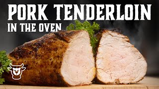 SIMPLE Pork Tenderloin in the Oven  Quick Recipe TASTY results [upl. by Adnirem]