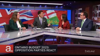 Ontario Budget 2023 Opposition Parties React  The Agenda [upl. by Enitsyrhc]