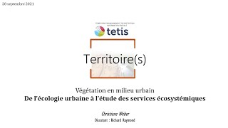 De l’écologie urbaine à l’étude des services écosystémiques [upl. by Hermione]