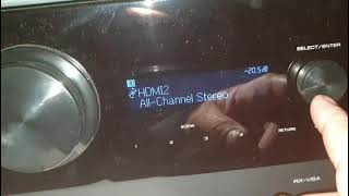 Yamaha RXreceivers RXV6A how to display ATMOS  UPDATE [upl. by Tamiko]