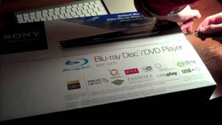 Sony BDPS370 BluRay Player Unboxing [upl. by Nahtanaoj]