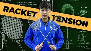 How to Choose the PERFECT Racket Tension badminton tip [upl. by Savil]