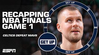 Kristaps Porzingis return Kyrie Irvings struggles amp more CelticsMavs GAME 1 REACTION  Get Up [upl. by Ellary]