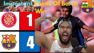 BARCELONA win Over GIRONA 41 🔥 LAMINE YAMALOLMO PEDRI HANSI FLICK 🤩 MATCH REVIEW [upl. by Einatsed]